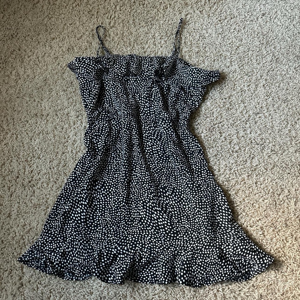 Altar'd State Black and White Polka Dot Dress